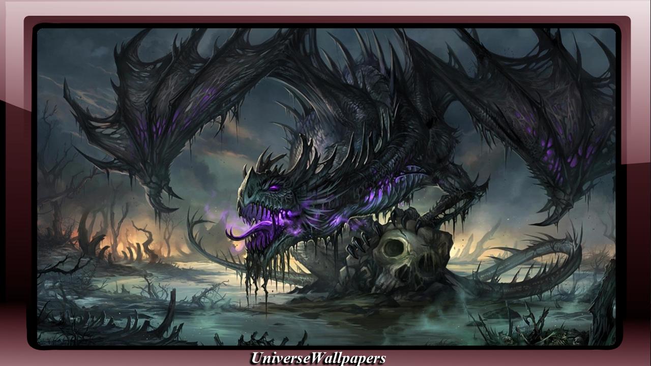 1280x720 Black Dragon Wallpaper for Android