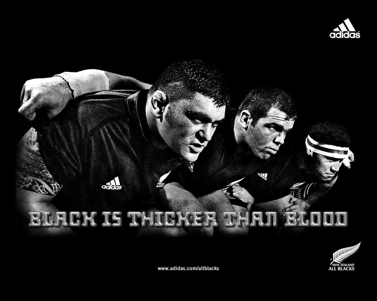 1280x1024 New Zealand All Blacks Rugby Team by Adidas Wallpaper for Phone