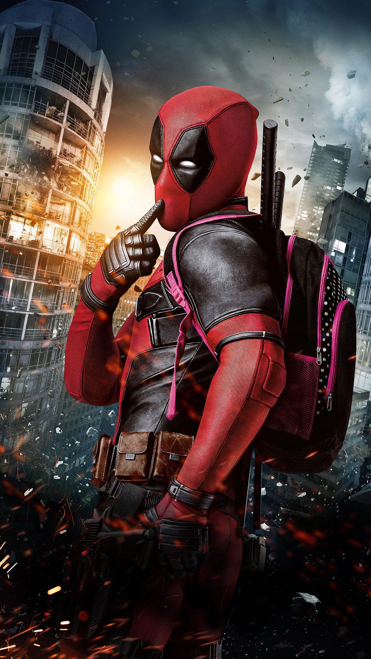 1242x2208 Dealpool Marvel Hero Poster Film Android wallpaper