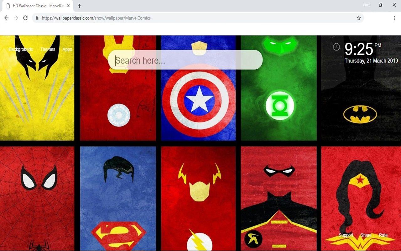1280x800 Marvel Comics HD Wallpaper New Tab Theme Wallpaper Classic