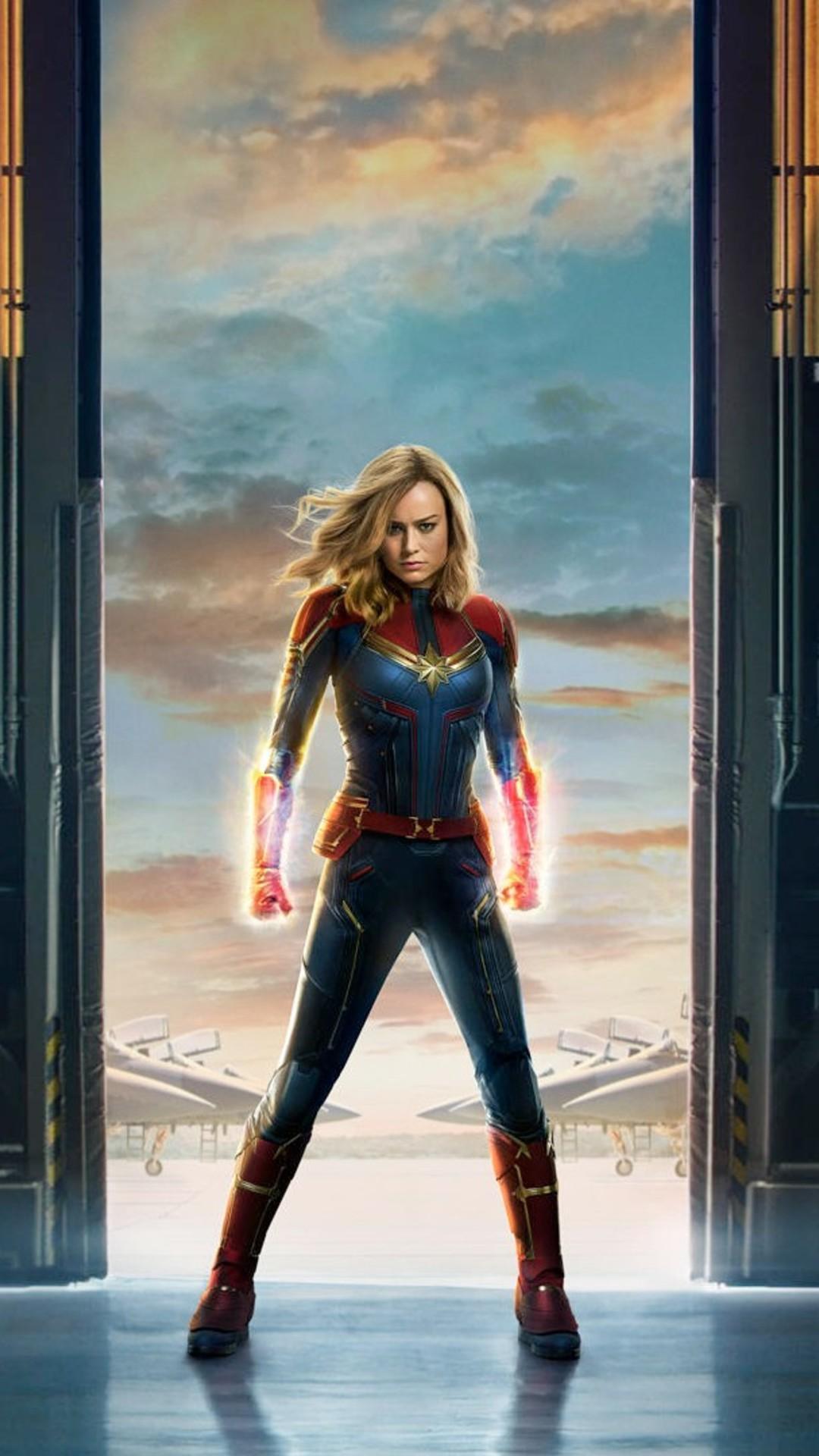 1080x1920 Captain Marvel HD Wallpaper for Android