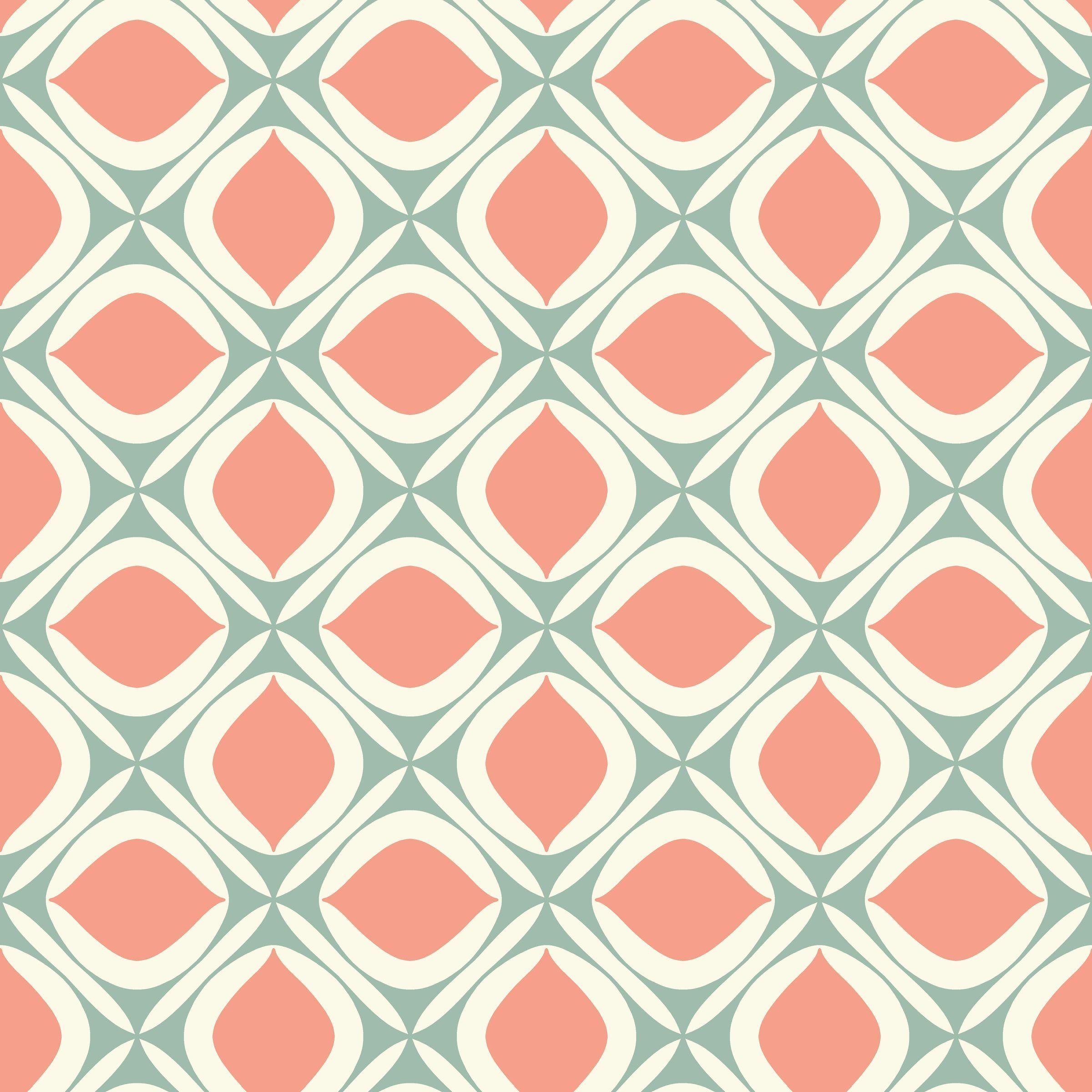 2400x2400 50s Modern Geometric Patterns Wallpaper at
