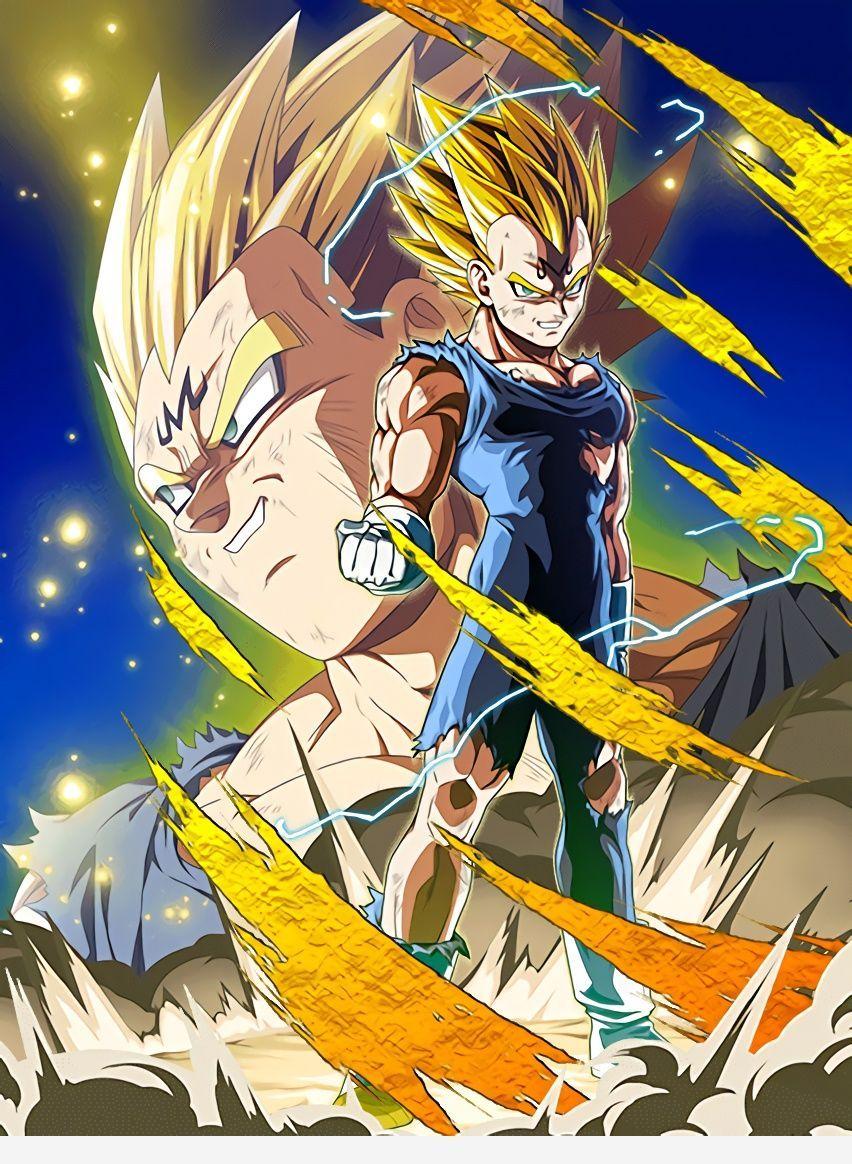 NISHUO Vegeta Dragon Ball Z Wallpaper 4k Canvas Art Poster and