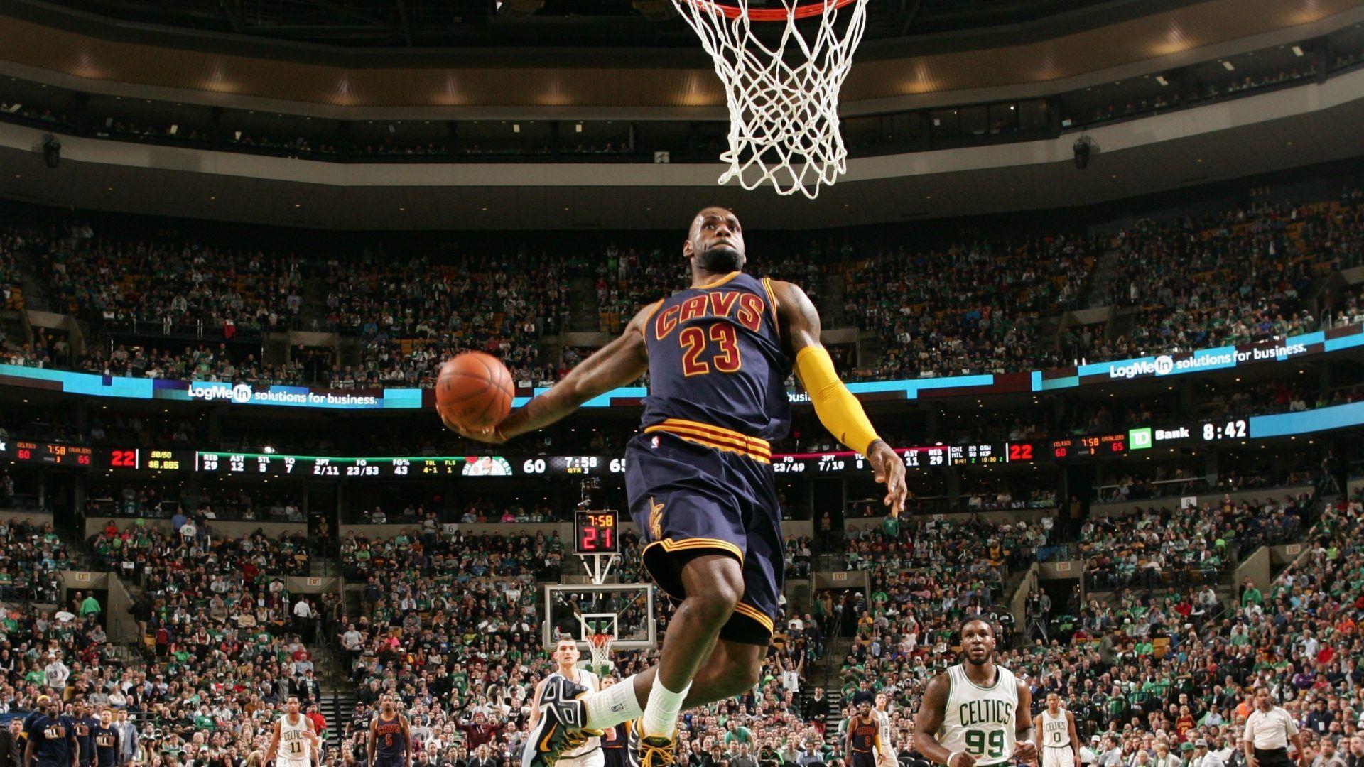 1920x1080 lebron james wallpaper dunk