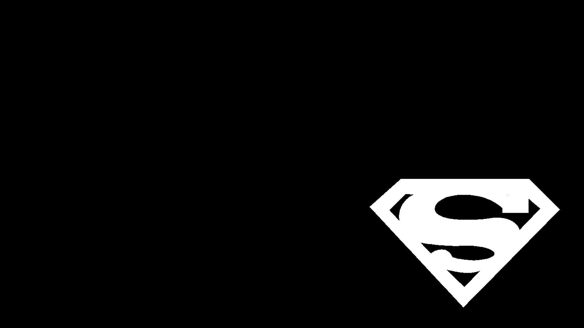 1920x1080 Black Superman Logo Wallpaper