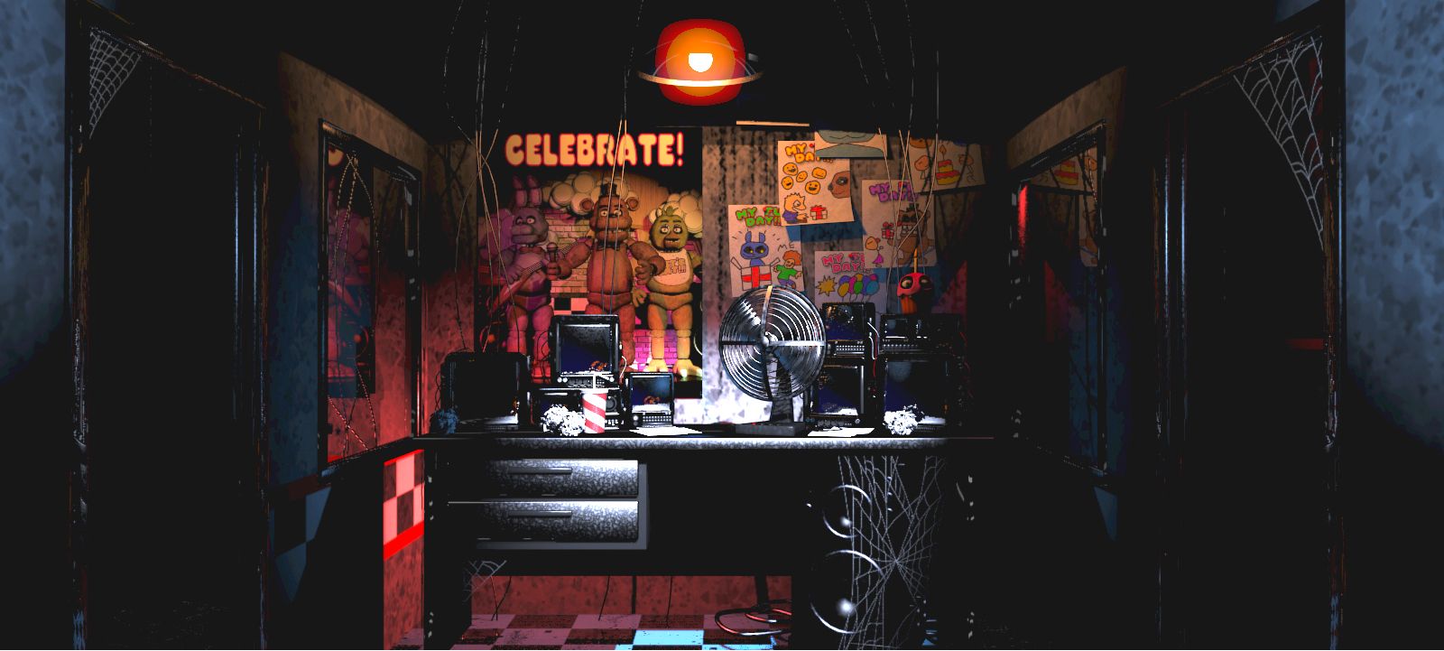 1600x721 FNAF Office Wallpaper
