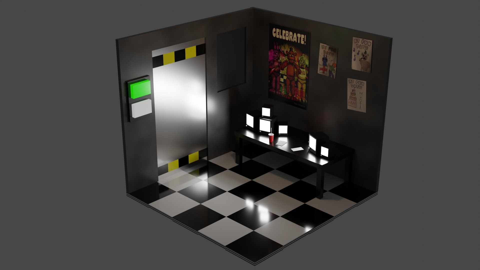 1920x1080 blender today! #fnaffanart #fnaf