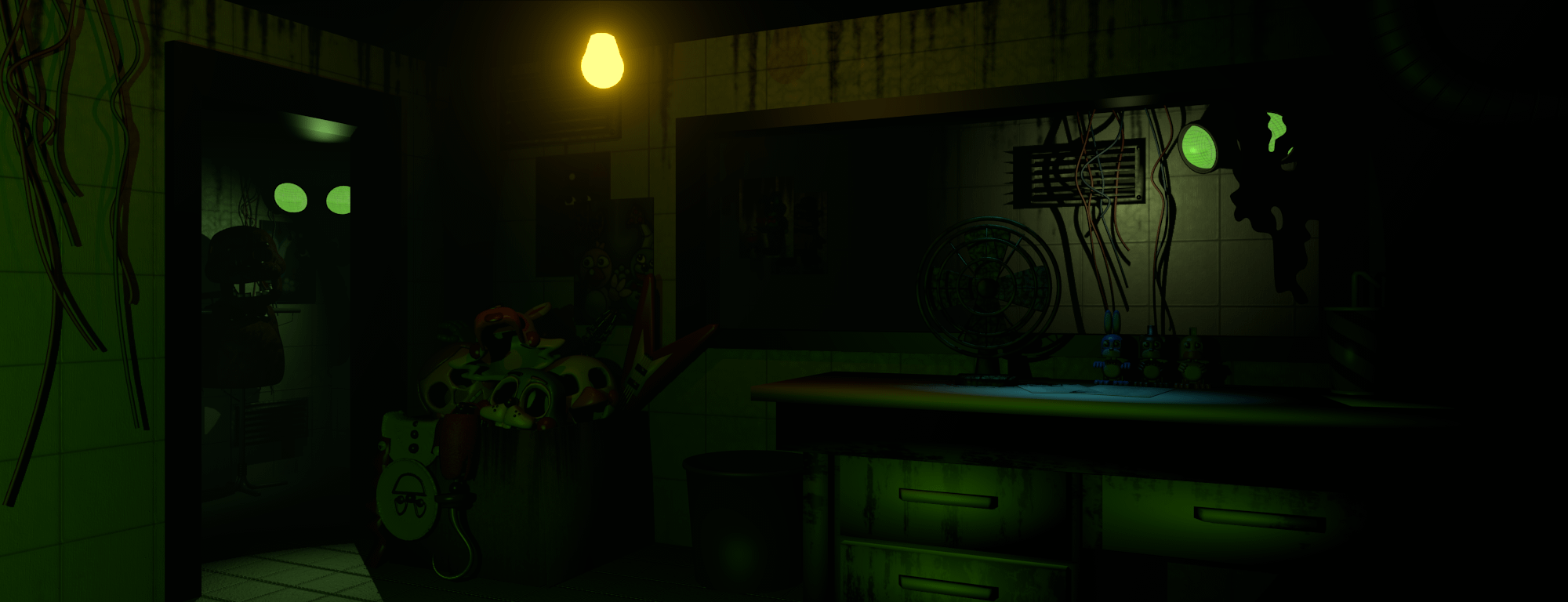 2000x768 FNaF 3 Office. Blender : r