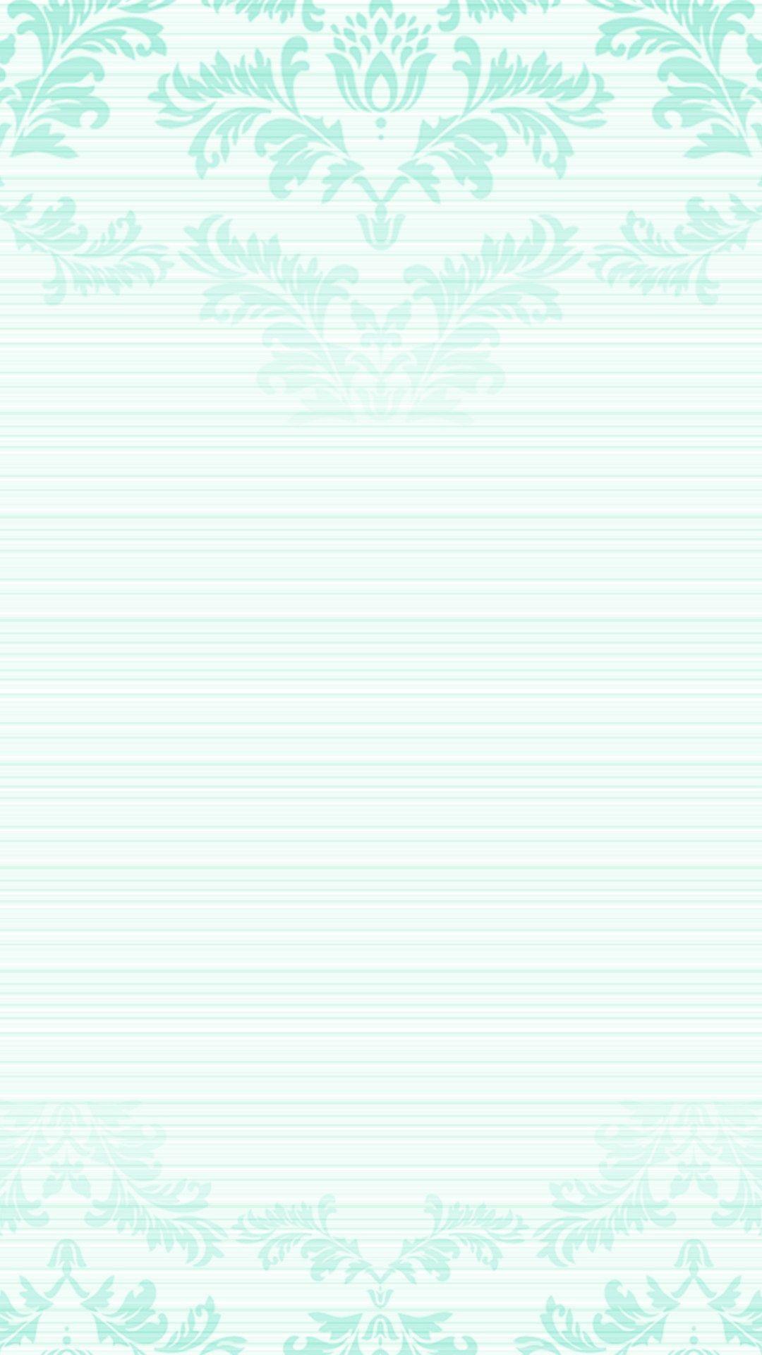 1080x1920 Pastel Mint Green Ombre Damask Frame IPhone Phone Lock