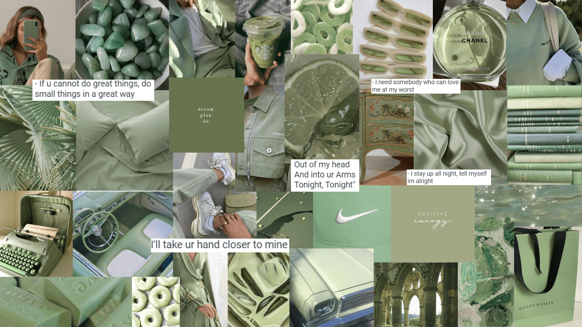 1920x1080 sage green aesthetic laptop wallpaper
