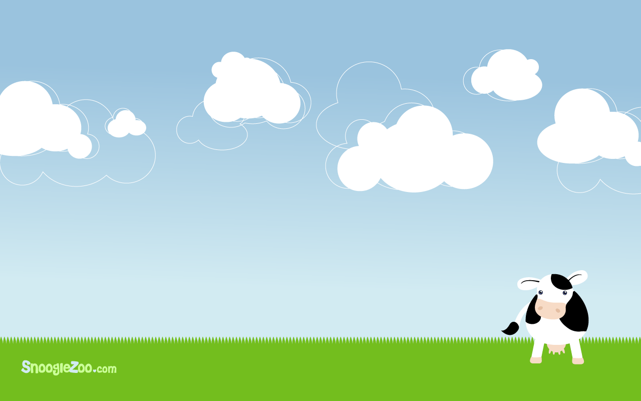 1280x800 Cute Cow Wallpaper