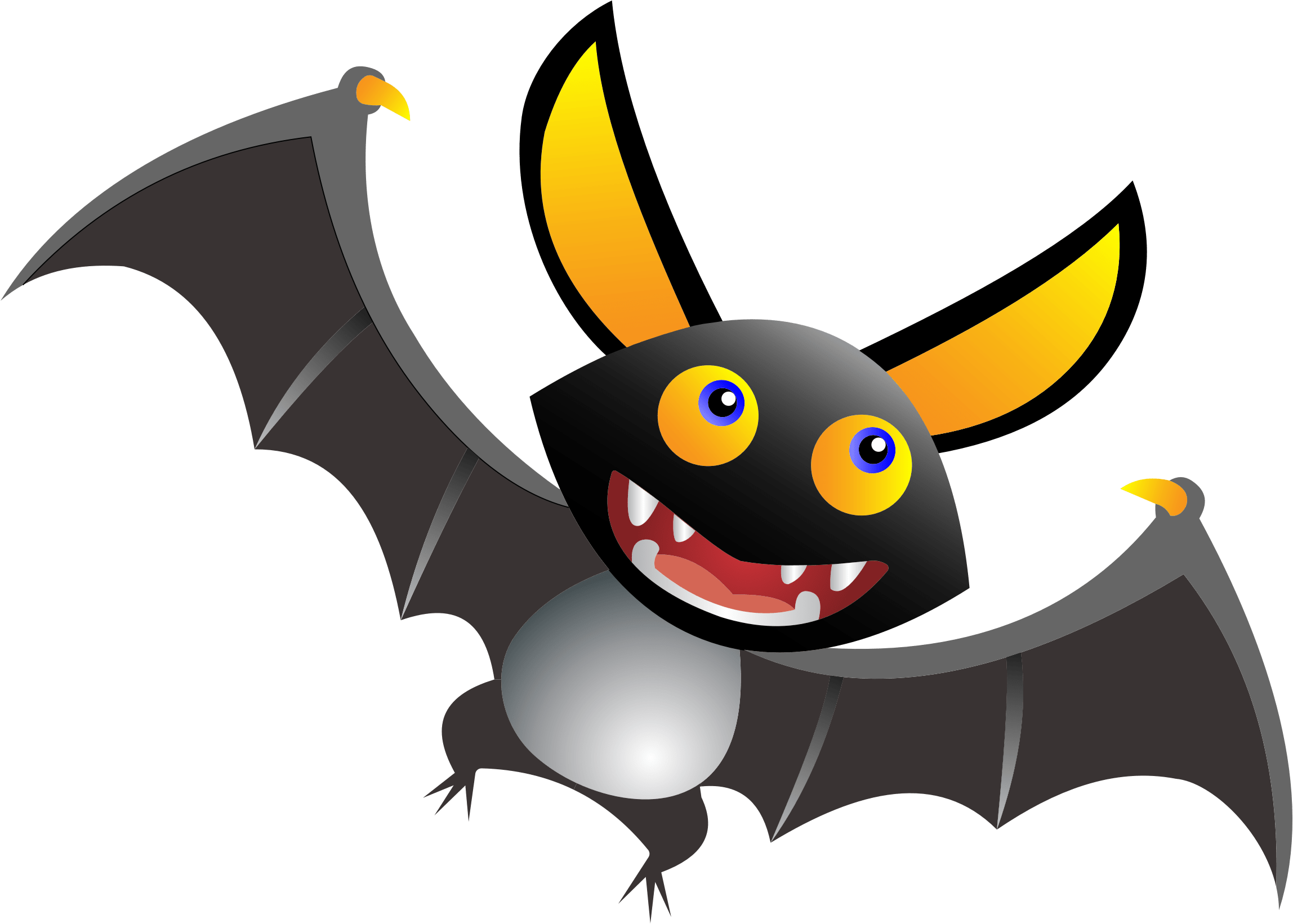 2296x1642 Kawaii clipart bat, Kawaii bat Transparent FREE for download