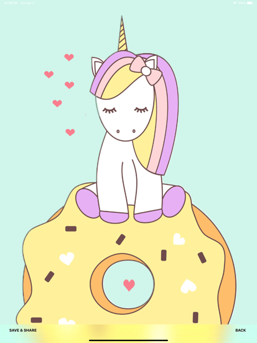 852x1136 Cute Unicorn Wallpaper App for iPhone Download Cute