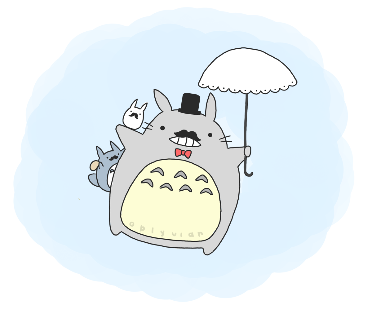 1200x1013 Oblyvian Art. Totoro, Studio ghibli