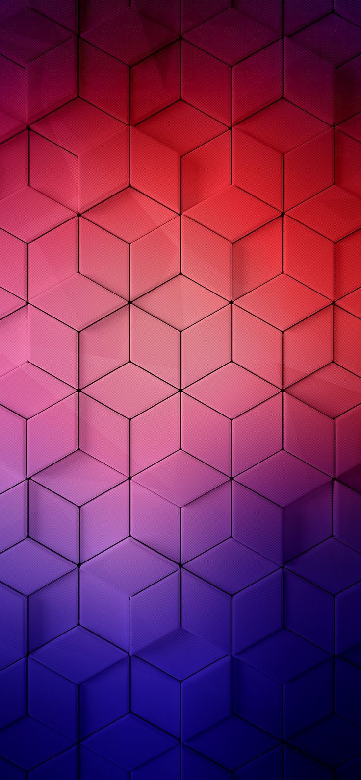 736x1592 3D gradient depth grid