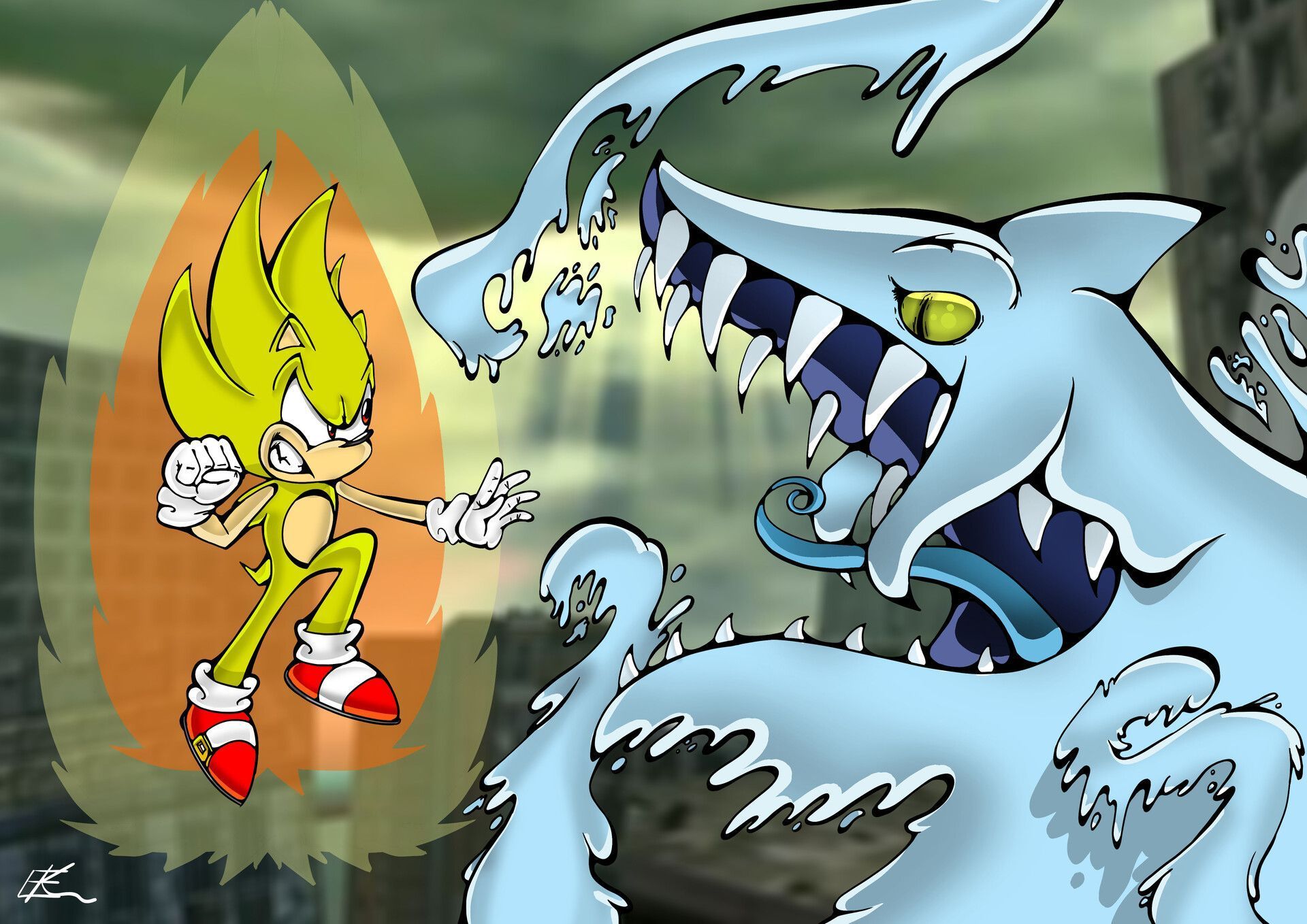 1920x1358 Sonic The Hedgehog vs Perfect Chaos