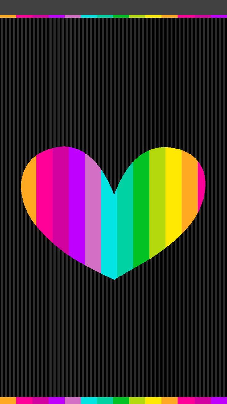 HD wallpaper hearts rainbow love arts and crafts valentine multi  colored  Wallpaper Flare