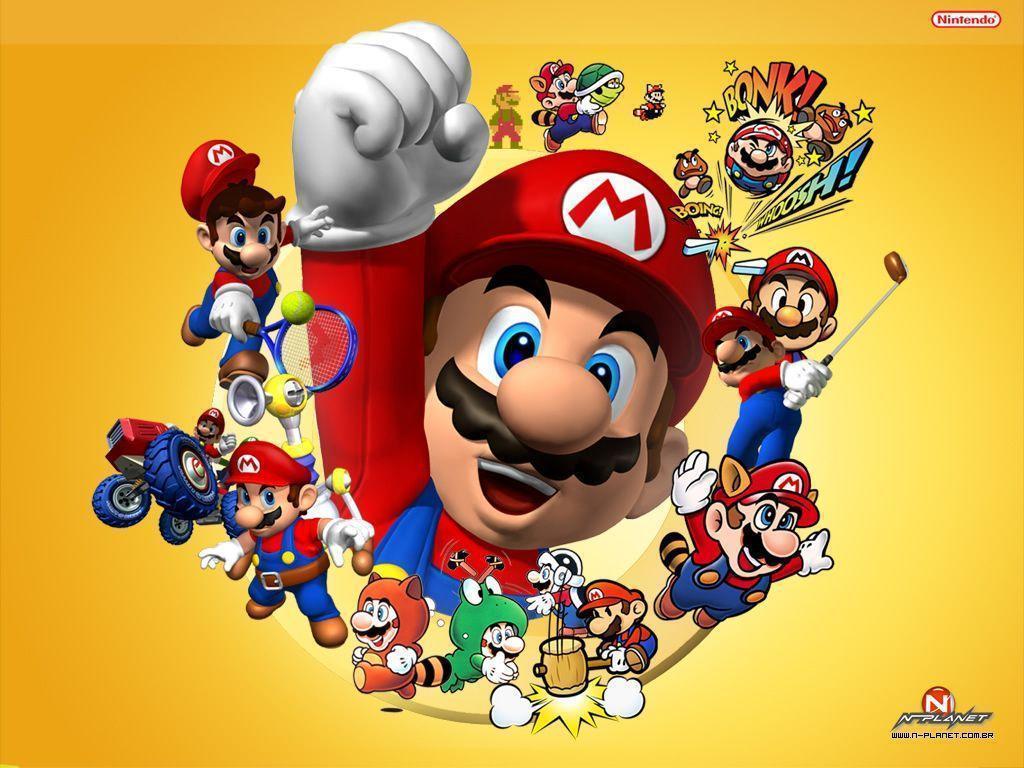 1024x768 Mario Bros Wallpaper