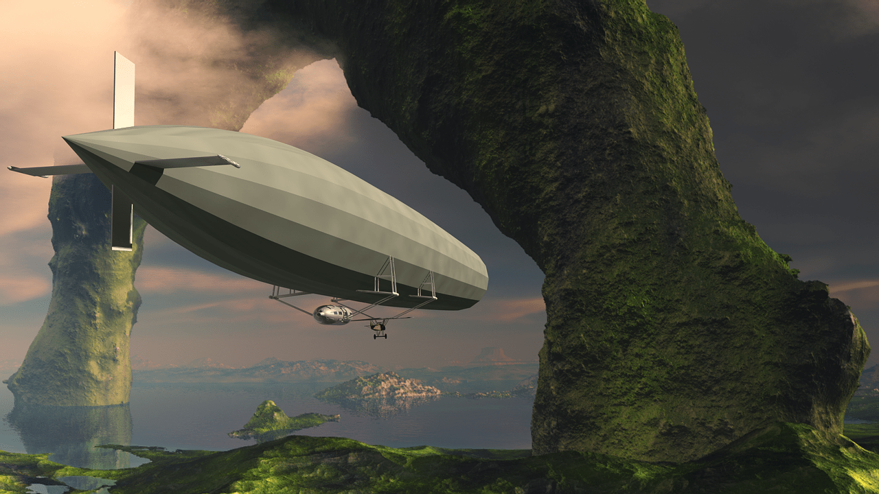 1280x720 Free Airship & Steampunk Image