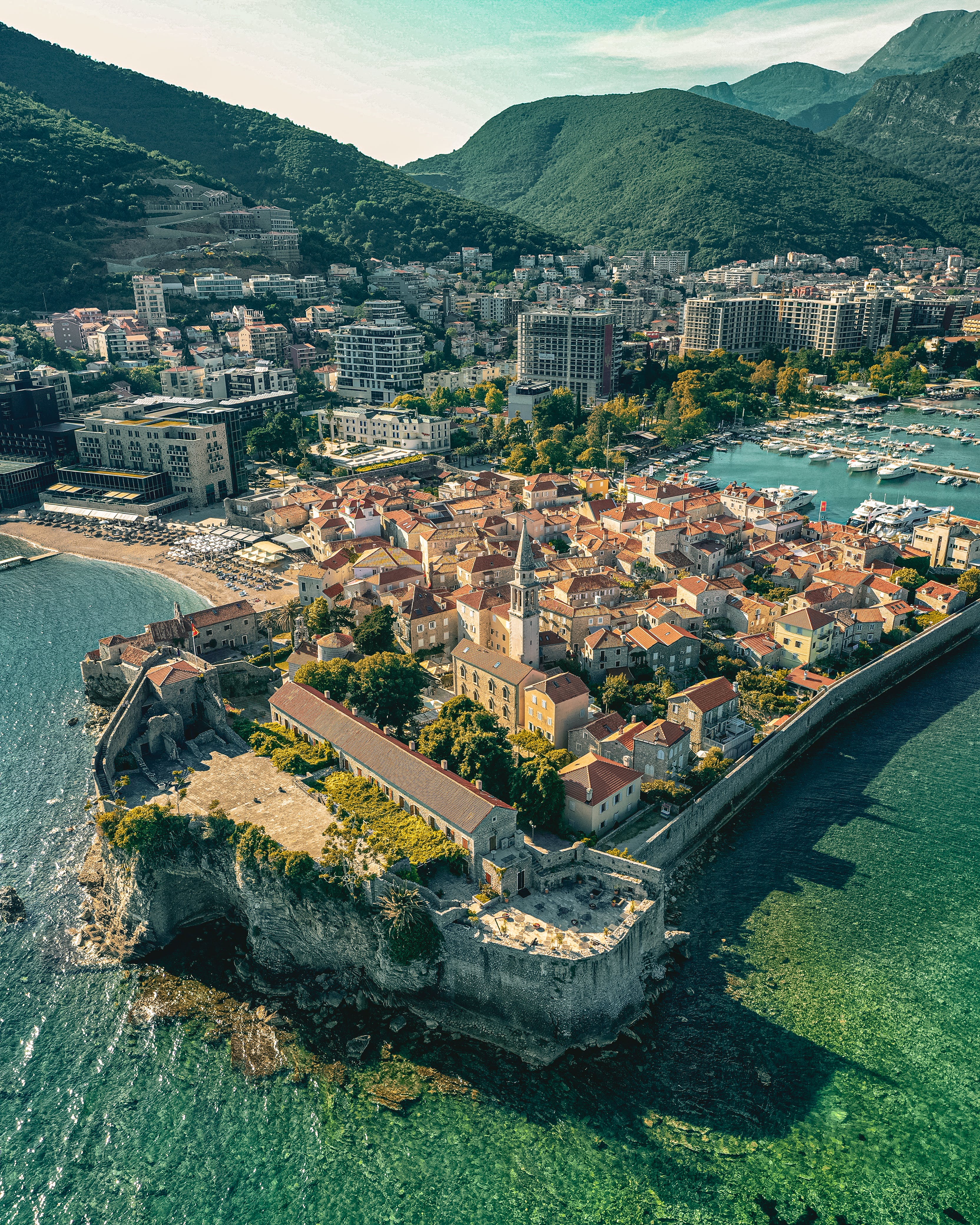 3328x4160 Budva Old Town by Adriatic Sea · Free