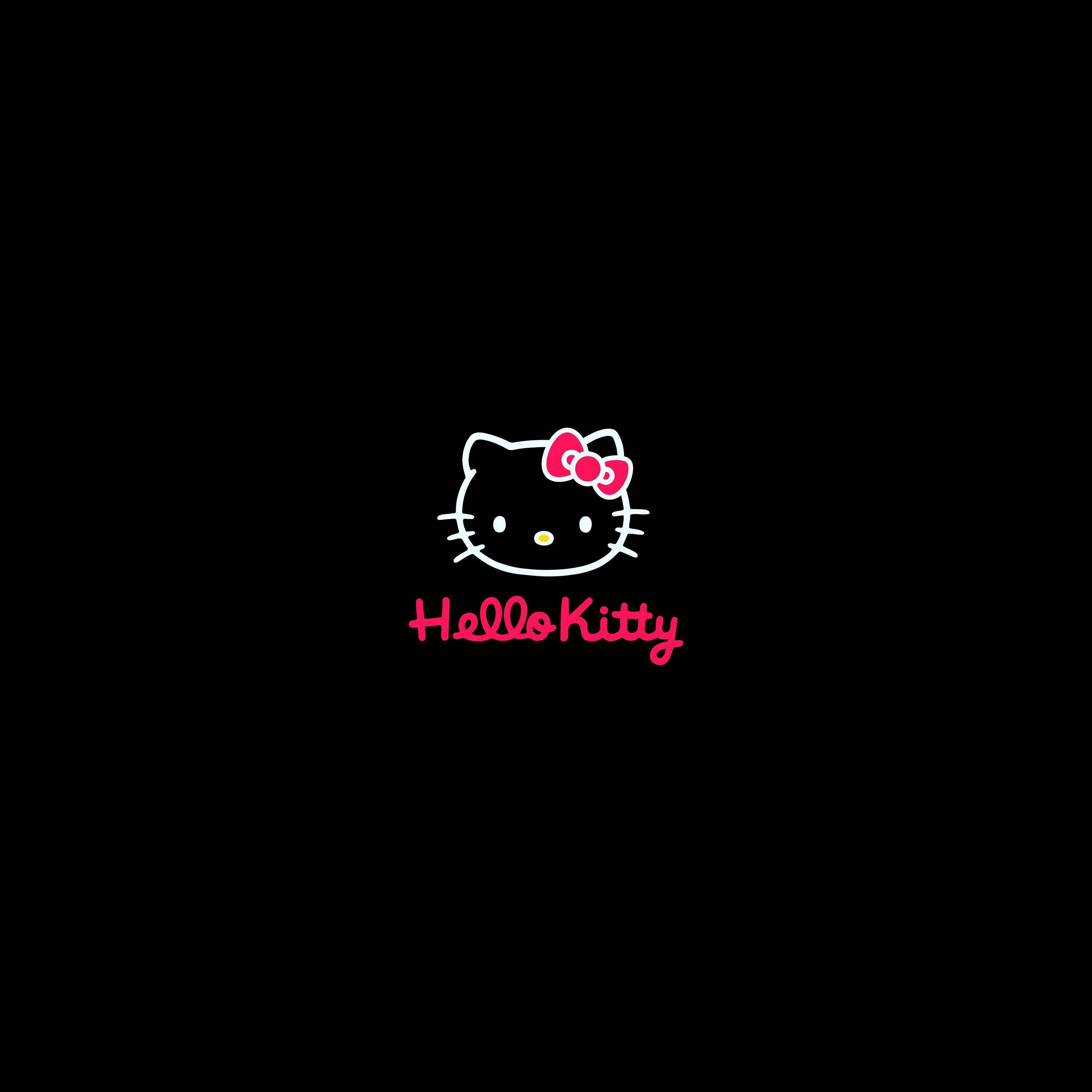 2732x2732 Android Cute Black Wallpaper