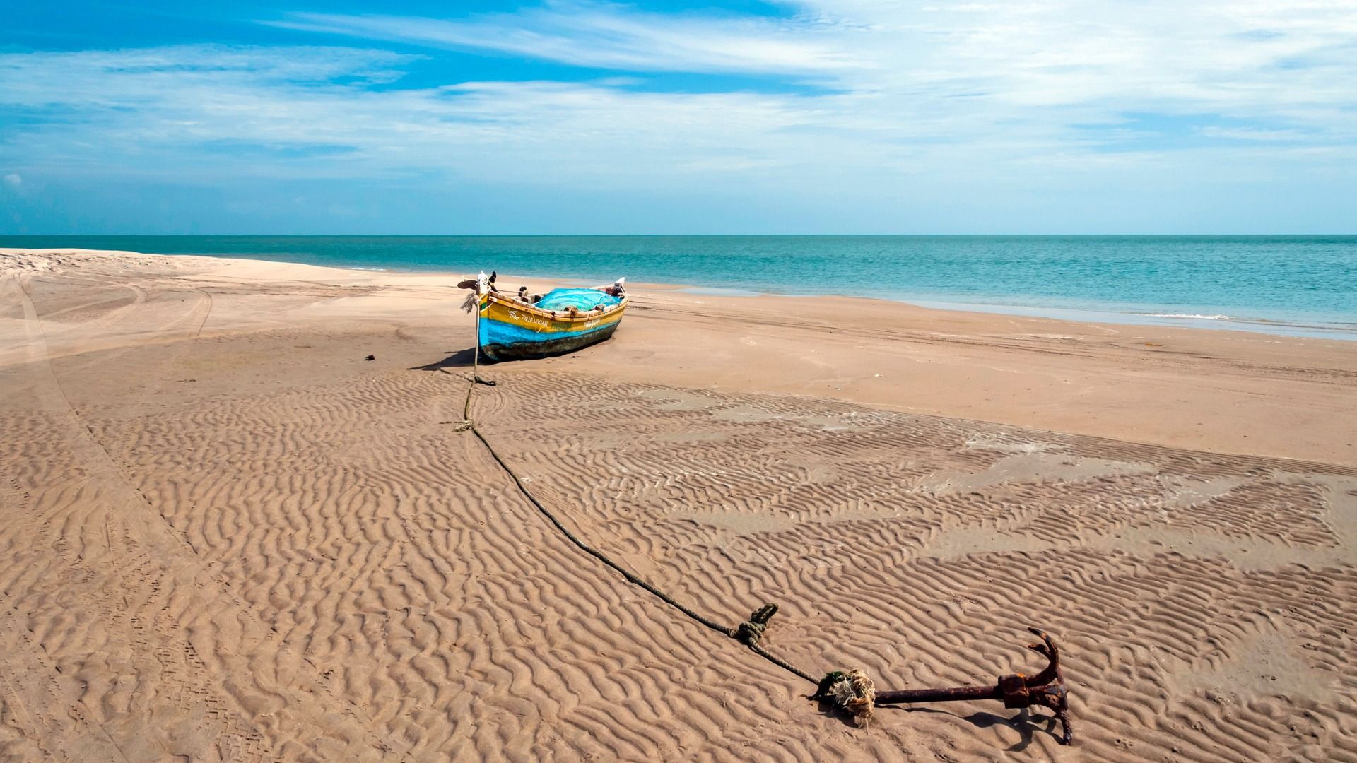 1920x1080 Boat And Anchor Rameswaram