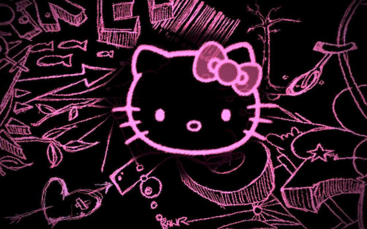1280x800 Free download Emo Hello Kitty Wallpaper wallpaper Emo Hello