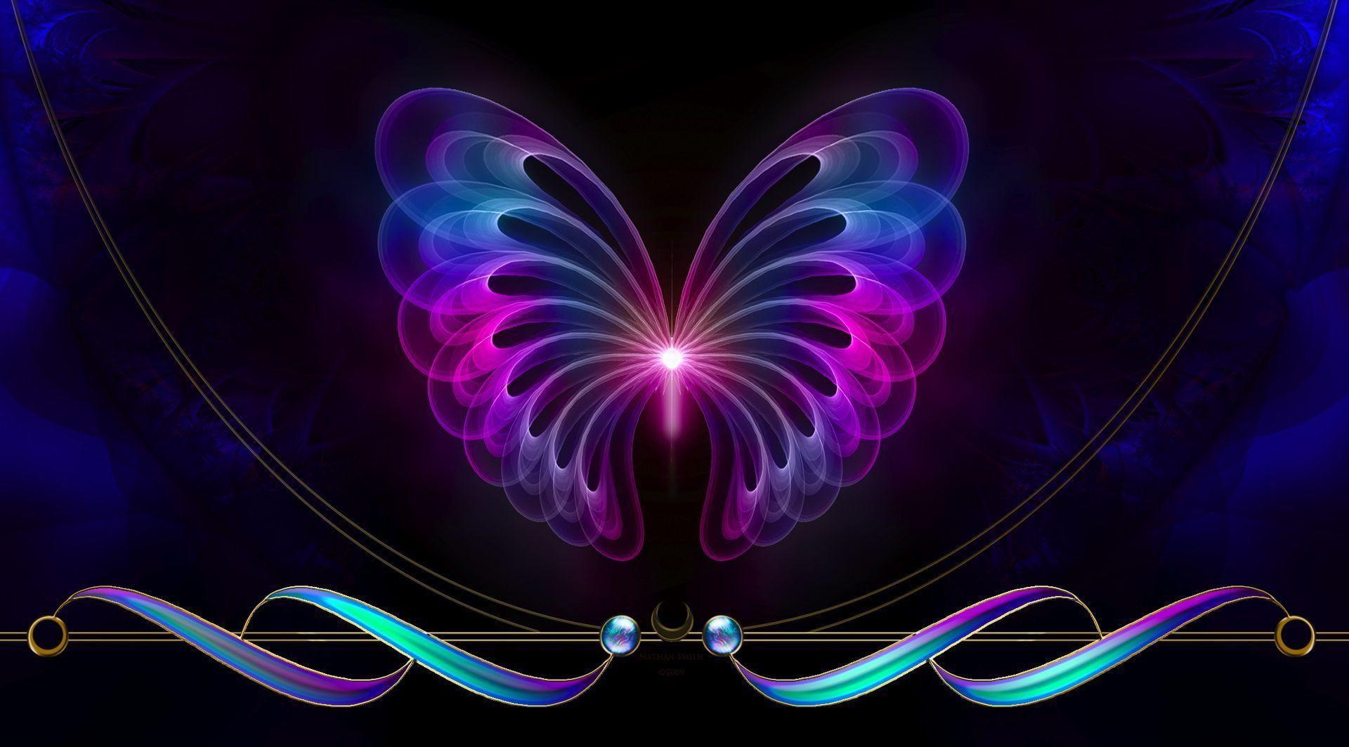 1920x1064 Abstract Butterfly Wallpaper