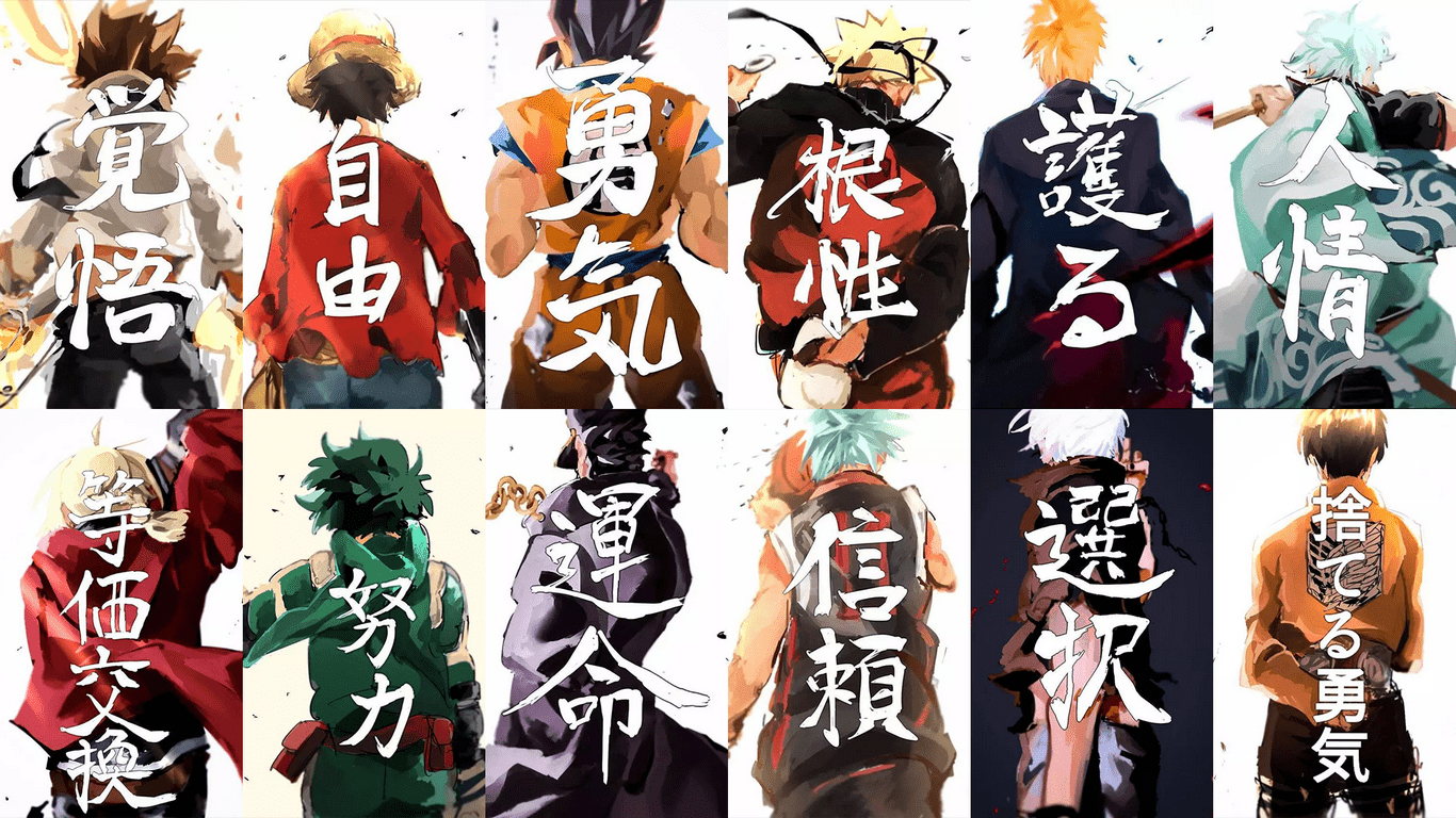 1366x768 son goku, uzumaki naruto, monkey d