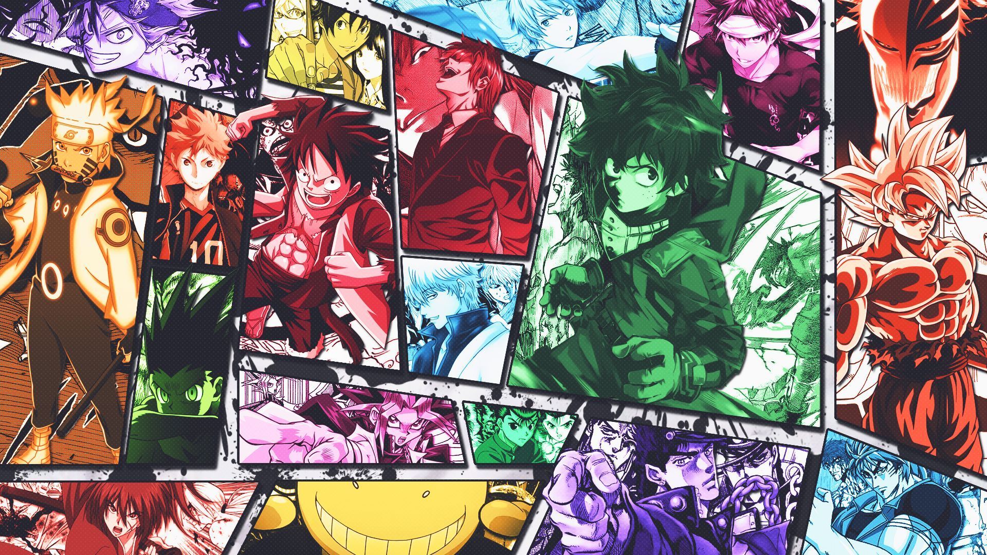 1920x1080 Goku Naruto Luffy Wallpaper