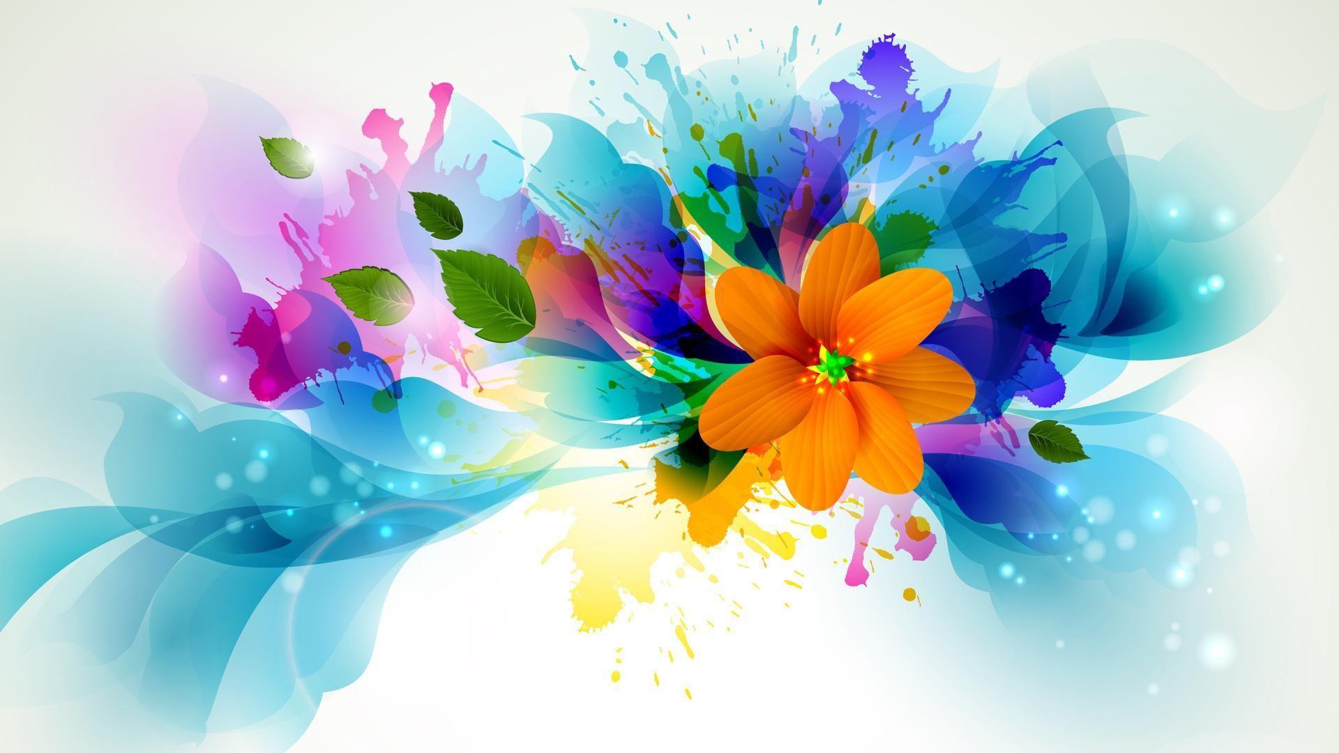 1920x1080 HD Flower Splash Wallpaper. Abstract flower art, Abstract flowers, Abstract art wallpaper