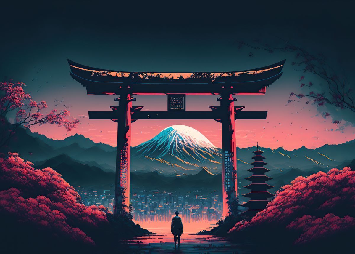 1200x857 Japanese Torii gate' Poster, picture