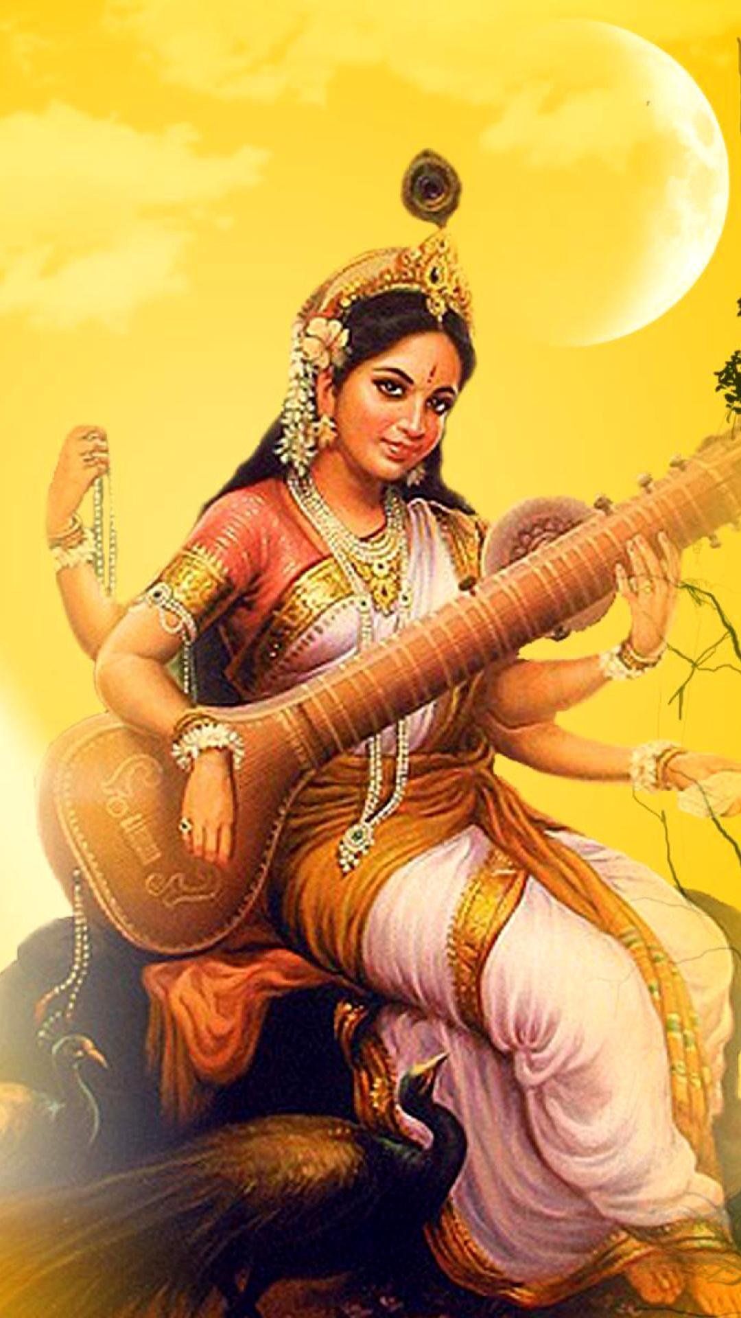1080x1920 Maa saraswati Wallpaper Download