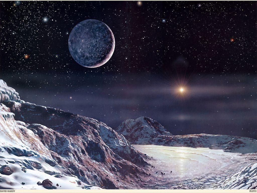 1024x768 Planet Pluto Wallpaper about space. Природа