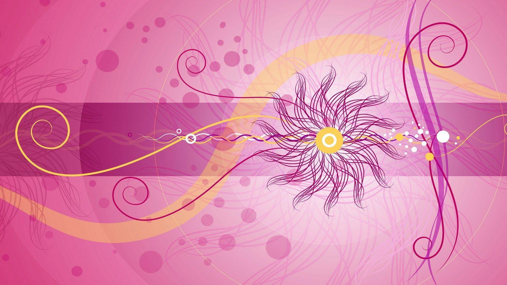 1920x1080 Pink, Abstract, Flower, Abstract Wallpaper, Background