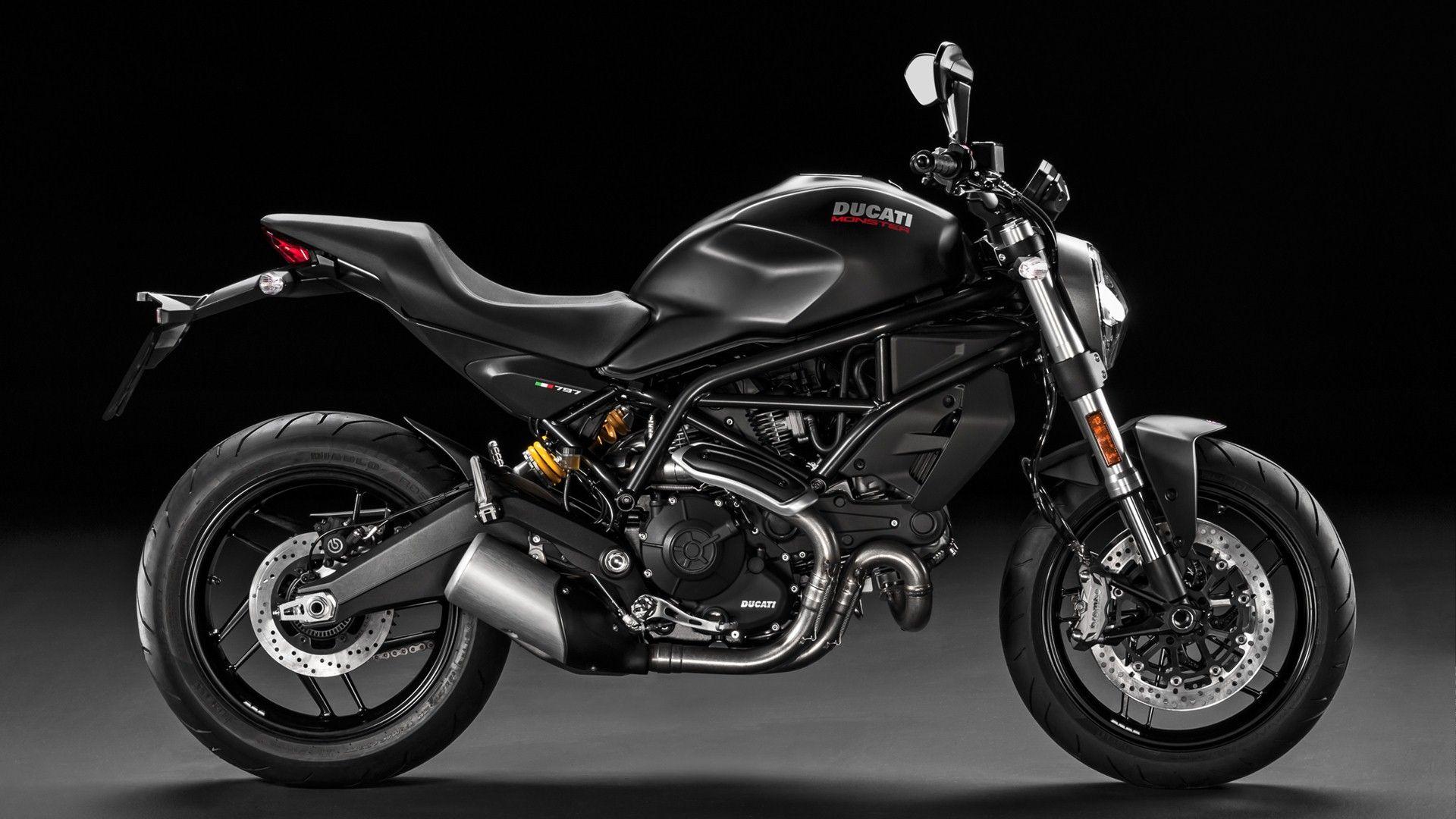 1920x1080 Ducati Monster Black Bike HD Wallpaper