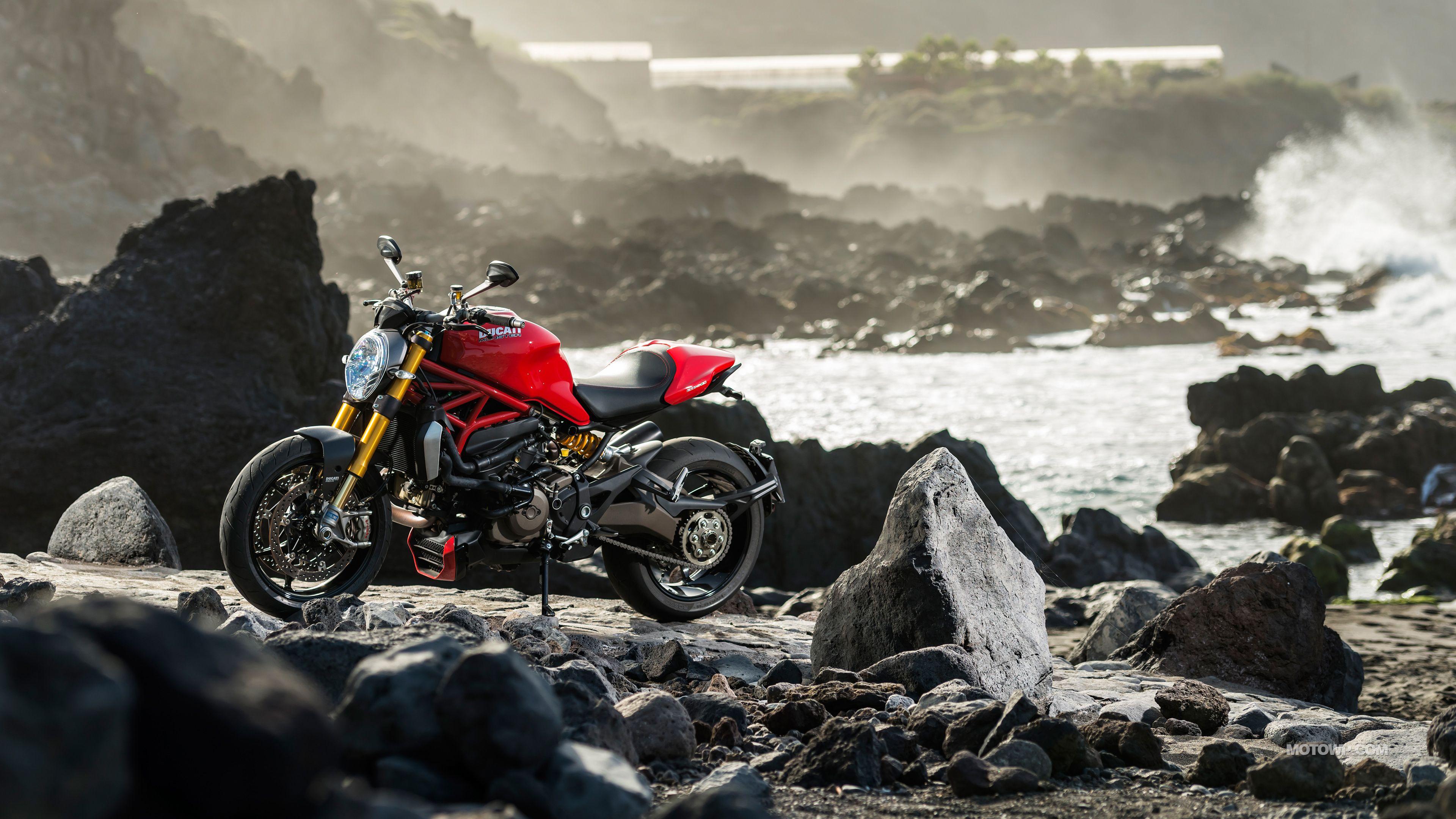 3840x2160 Motorcycles desktop wallpaper Ducati Monster 1200 S