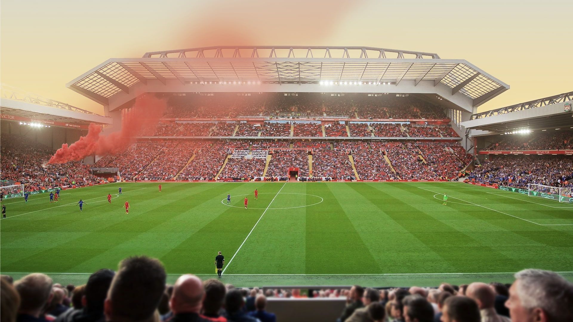 1920x1080 HD wallpaper: Anfield Road, Liverpool