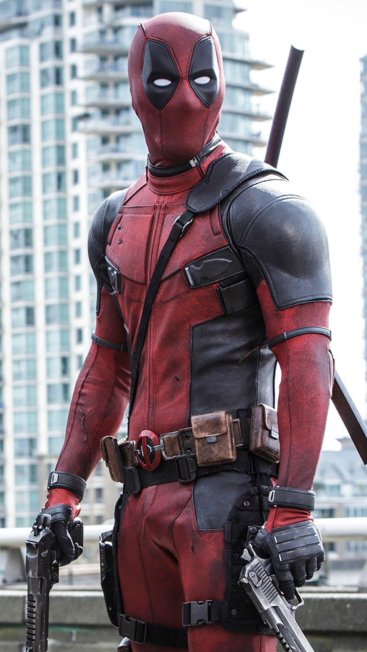 1242x2208 Deadpool : Gun Wallpaper for iPhone X, 6