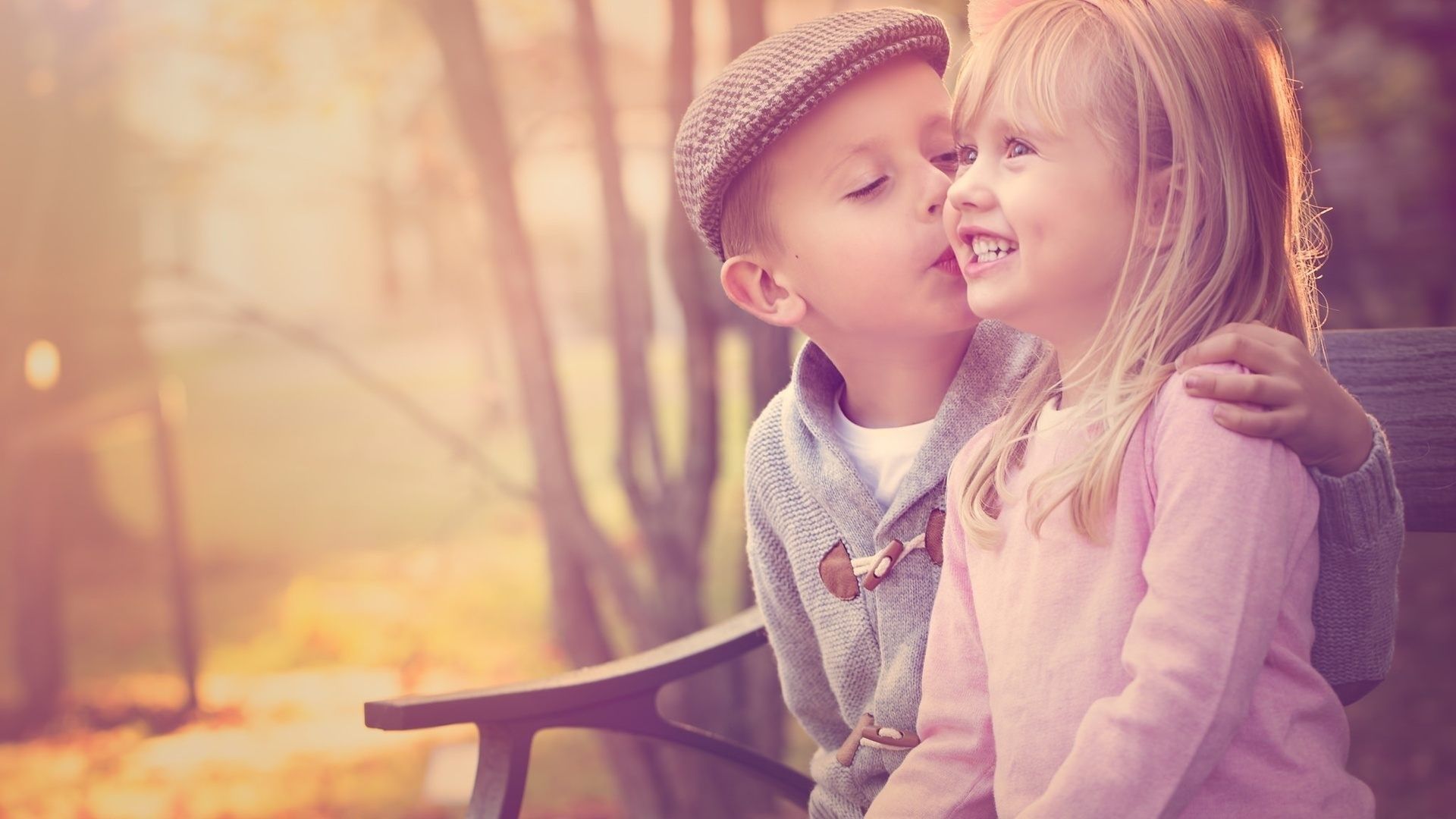1920x1080 HD Girl and Boy Kiss Cute, HD Wallpaper