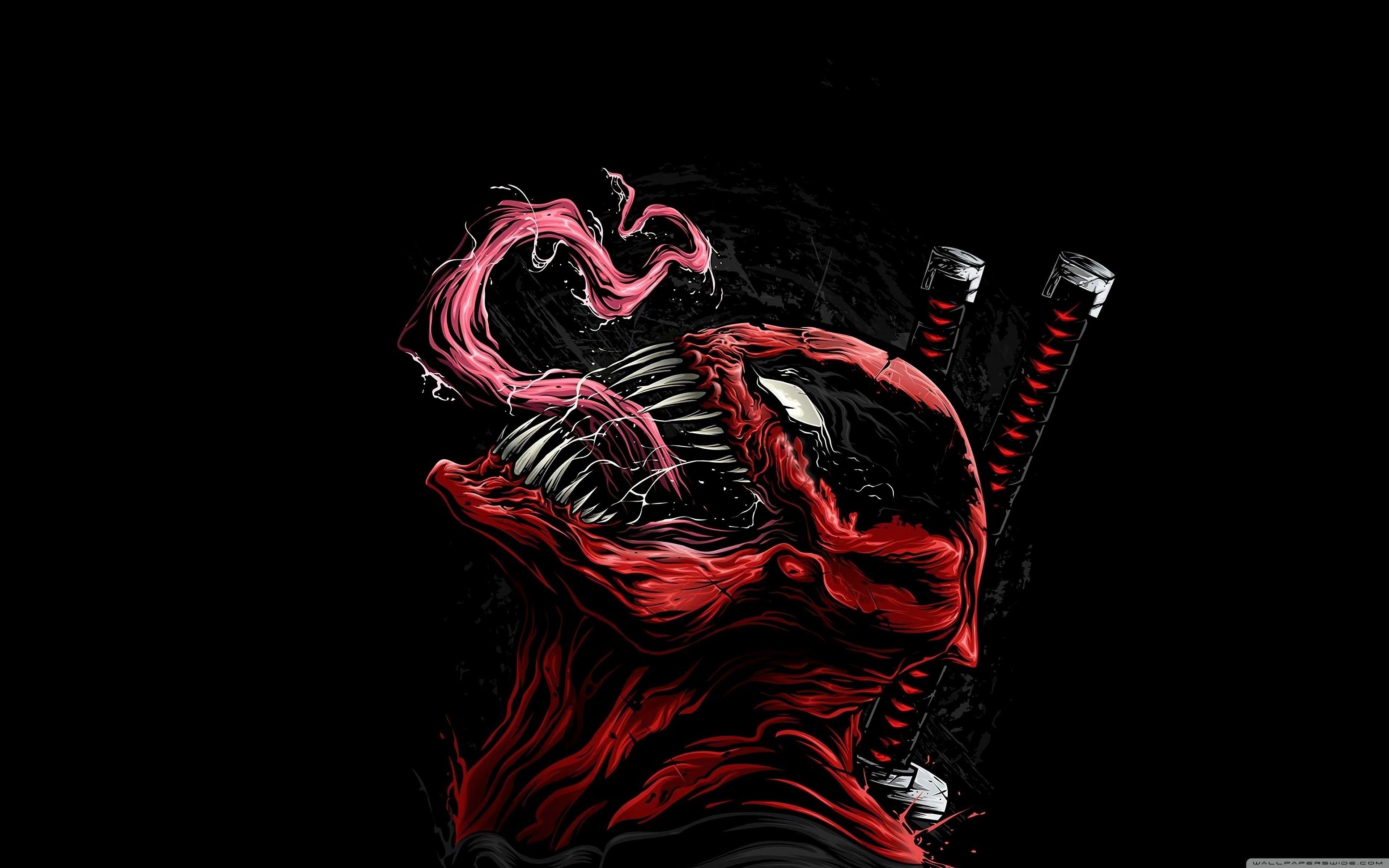 3840x2400 Deadpool Venom Illustration Artwork Comics Ultra HD Desktop Background Wallpaper for 4K UHD TV : Widescreen & UltraWide Desktop & Laptop : Multi Display, Dual Monitor : Tablet