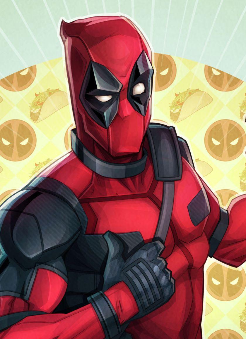 840x1160 Download 840x1160 wallpaper deadpool cable, toy, fan art