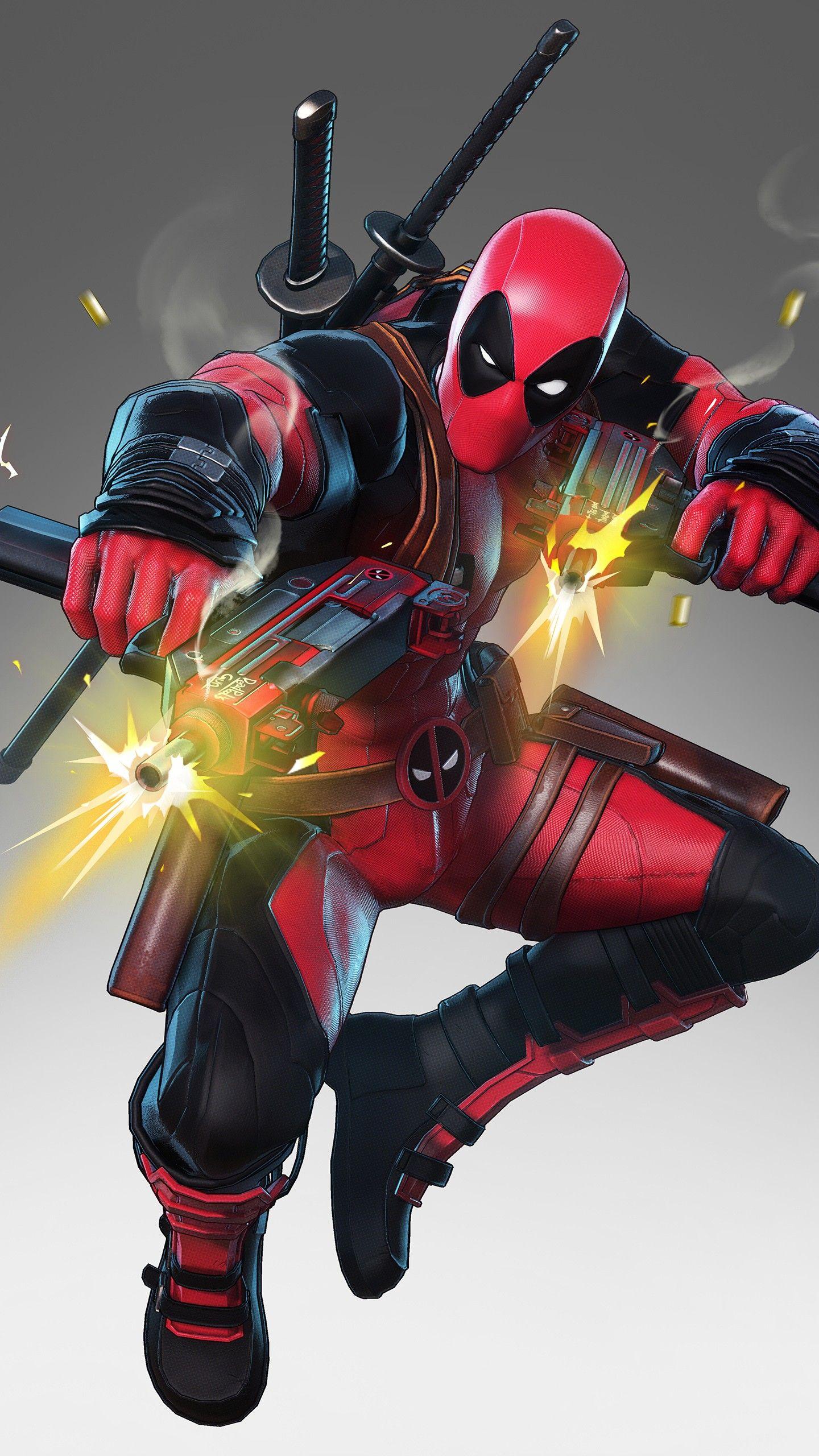 1440x2560 Deadpool in Marvel Ultimate Alliance 3 4K 8K Wallpaper. HD