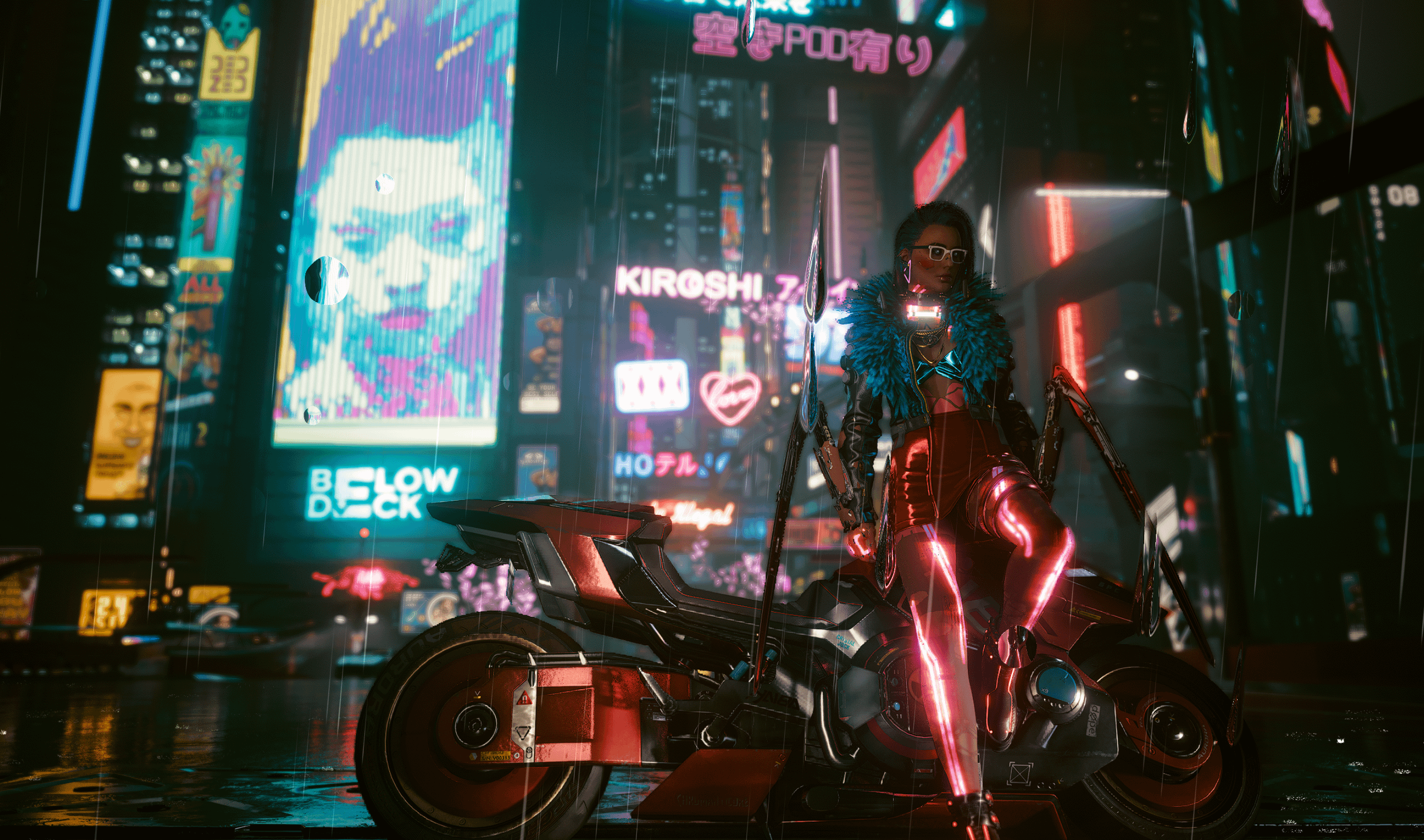 2560x1510 I made a rainy lo fi wallpaper
