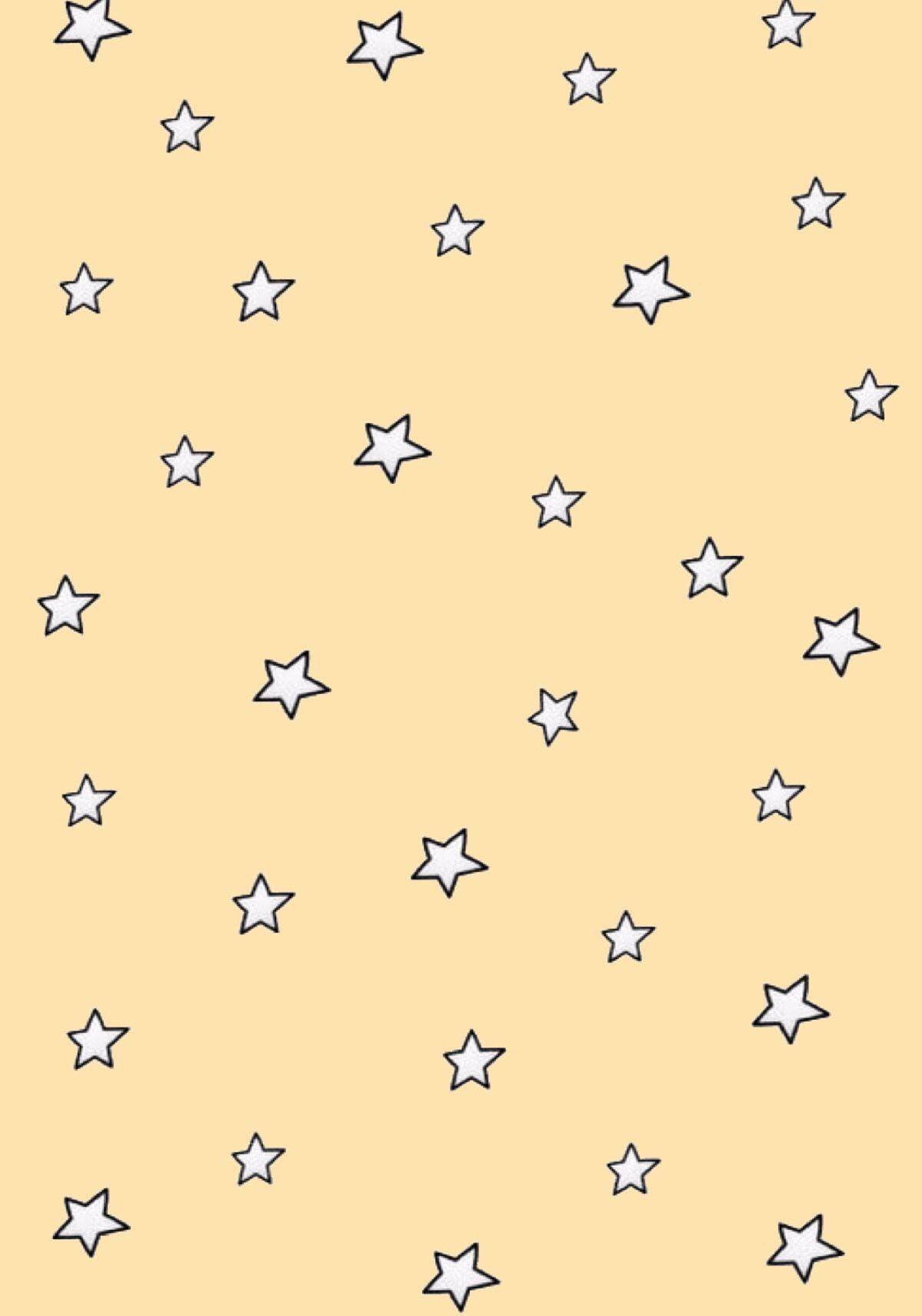 1199x1711 hình nền ngôi sao tối giản với nền màu vàng nhạt