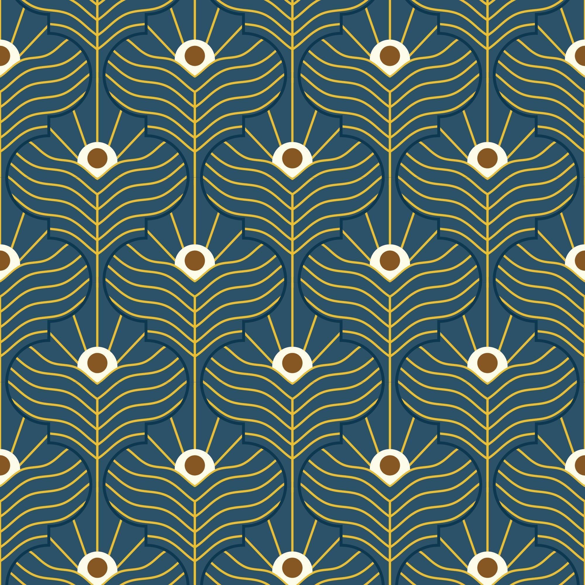 2000x2000 Moroccan Peacock Wallpaper