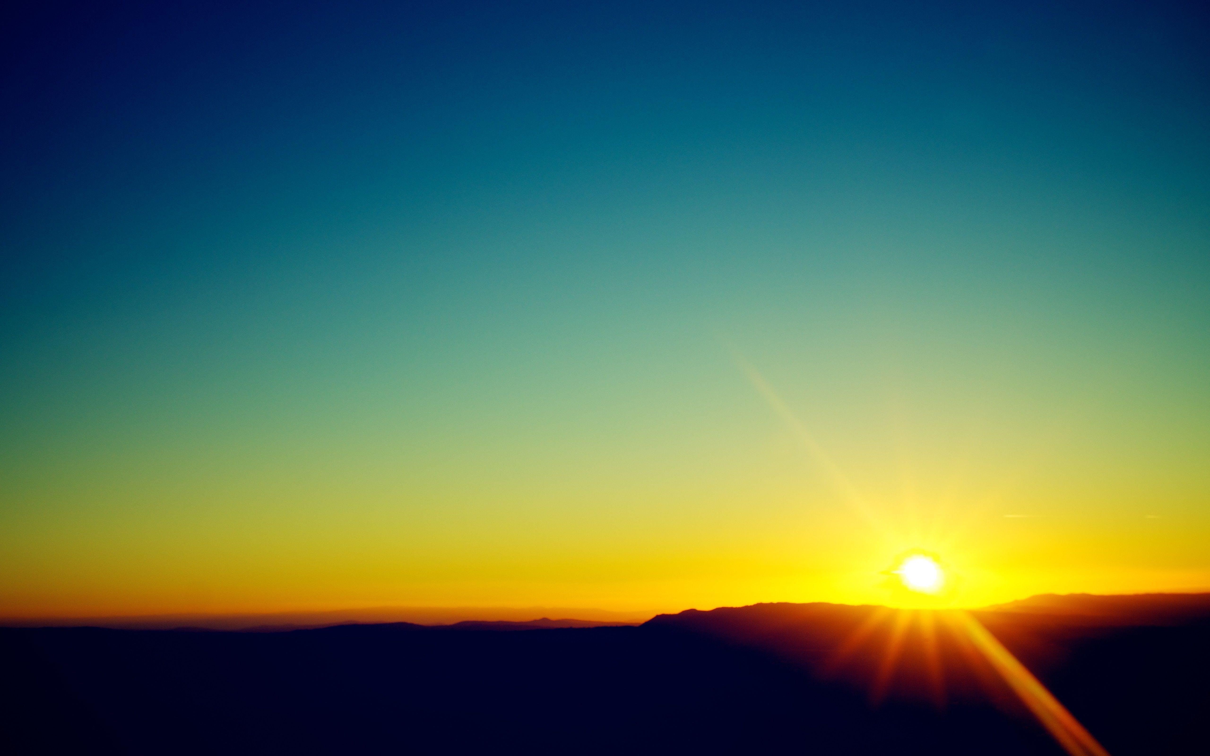 5120x3200 landscape nature clear sky sky sunset lens flare