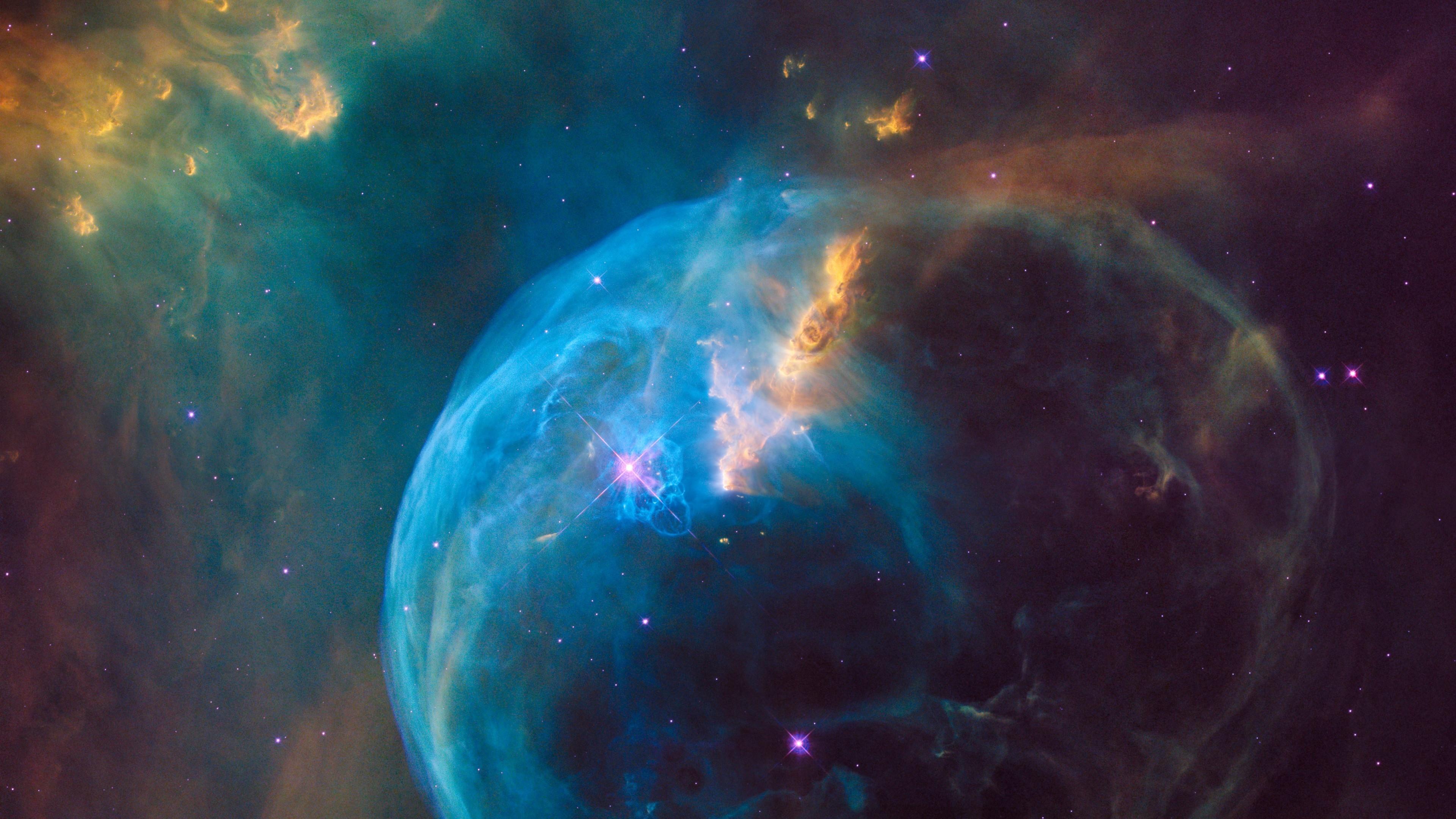 3840x2160 Bubble Nebula Space Telescope Capture Wallpaper. Wallpaper
