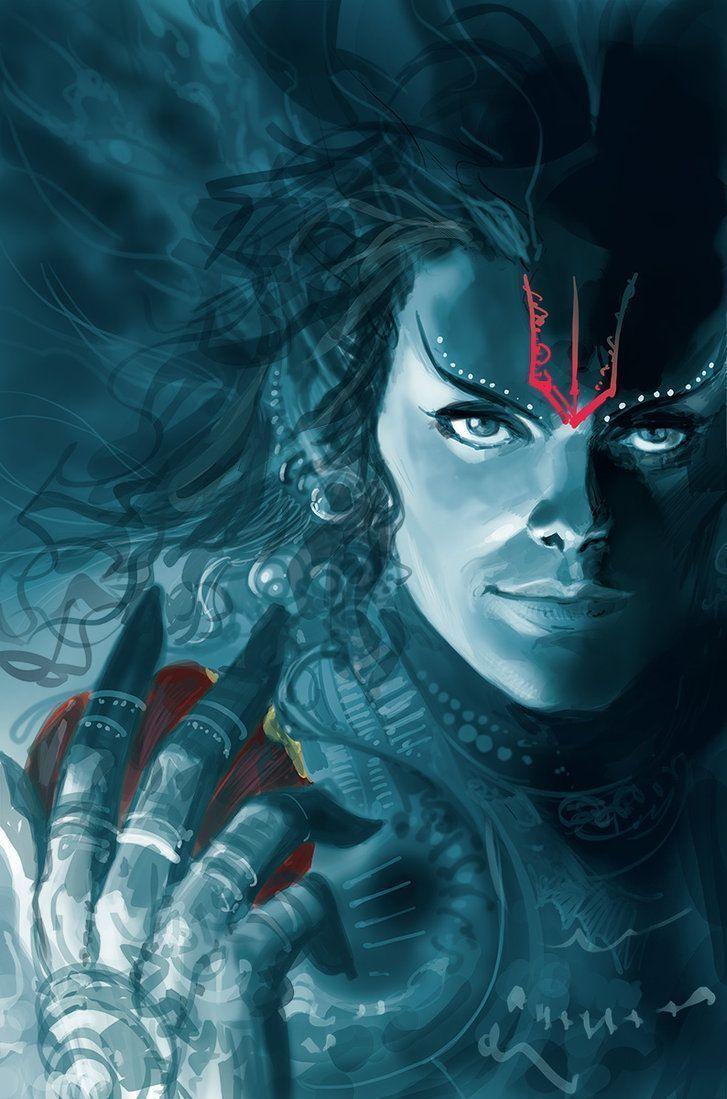 727x1099 Angry Lord Shiva hình nền