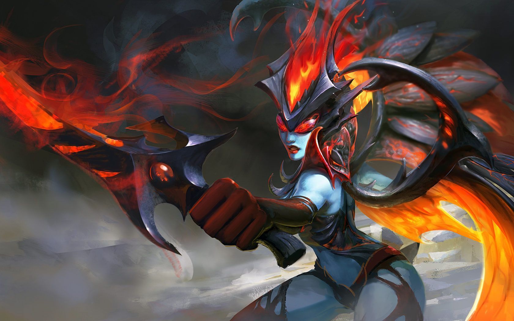 1680x1050 Akasha Queen Of Pain Picture Fan Art